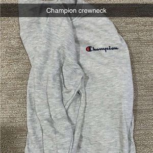 Champion grey crewneck size medium
